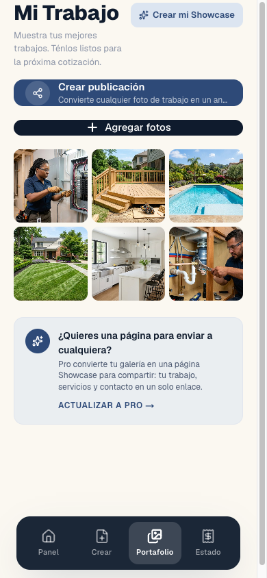 Un portafolio en tu bolsillo